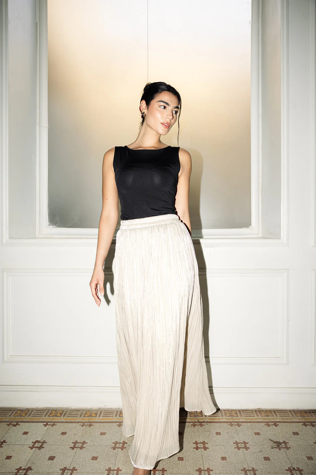 Chiffon sparkling skirt - chiffon