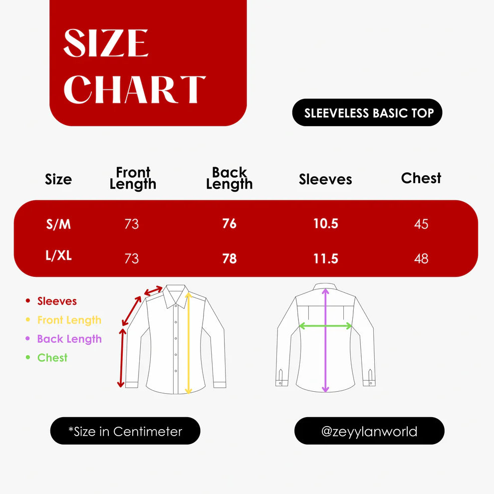 Sleeveless Basic Top - Zeyylan