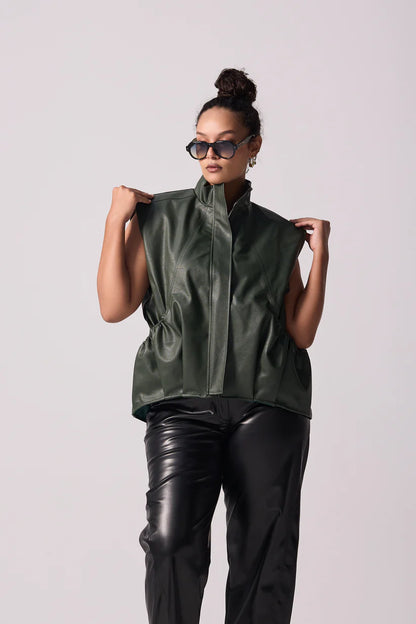 Leather vest - Lin