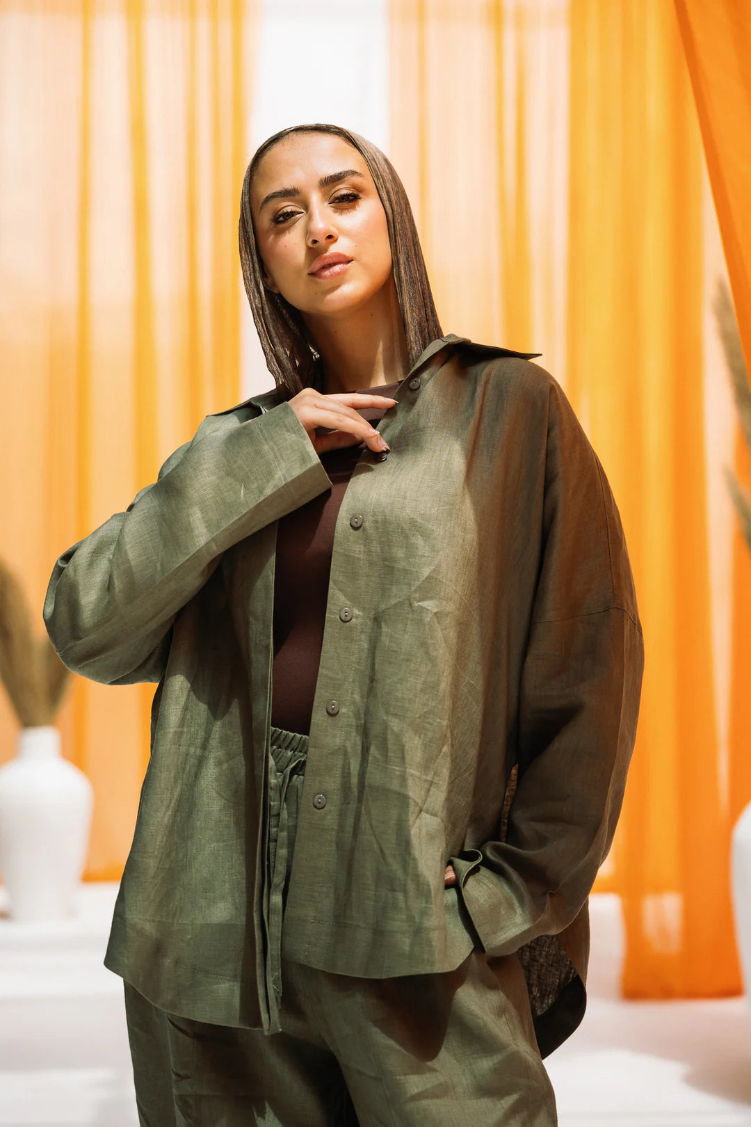 Elan linen shirt - Chiffon