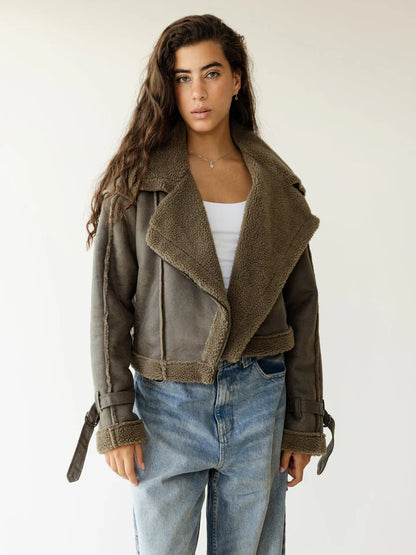 Fleece Biker Jacket - Ascia