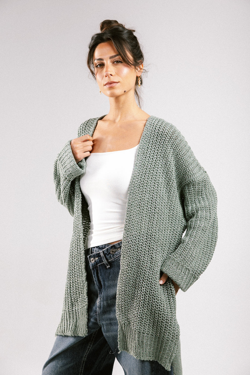 Crystal Skies Crochet Cardigan - Amalia