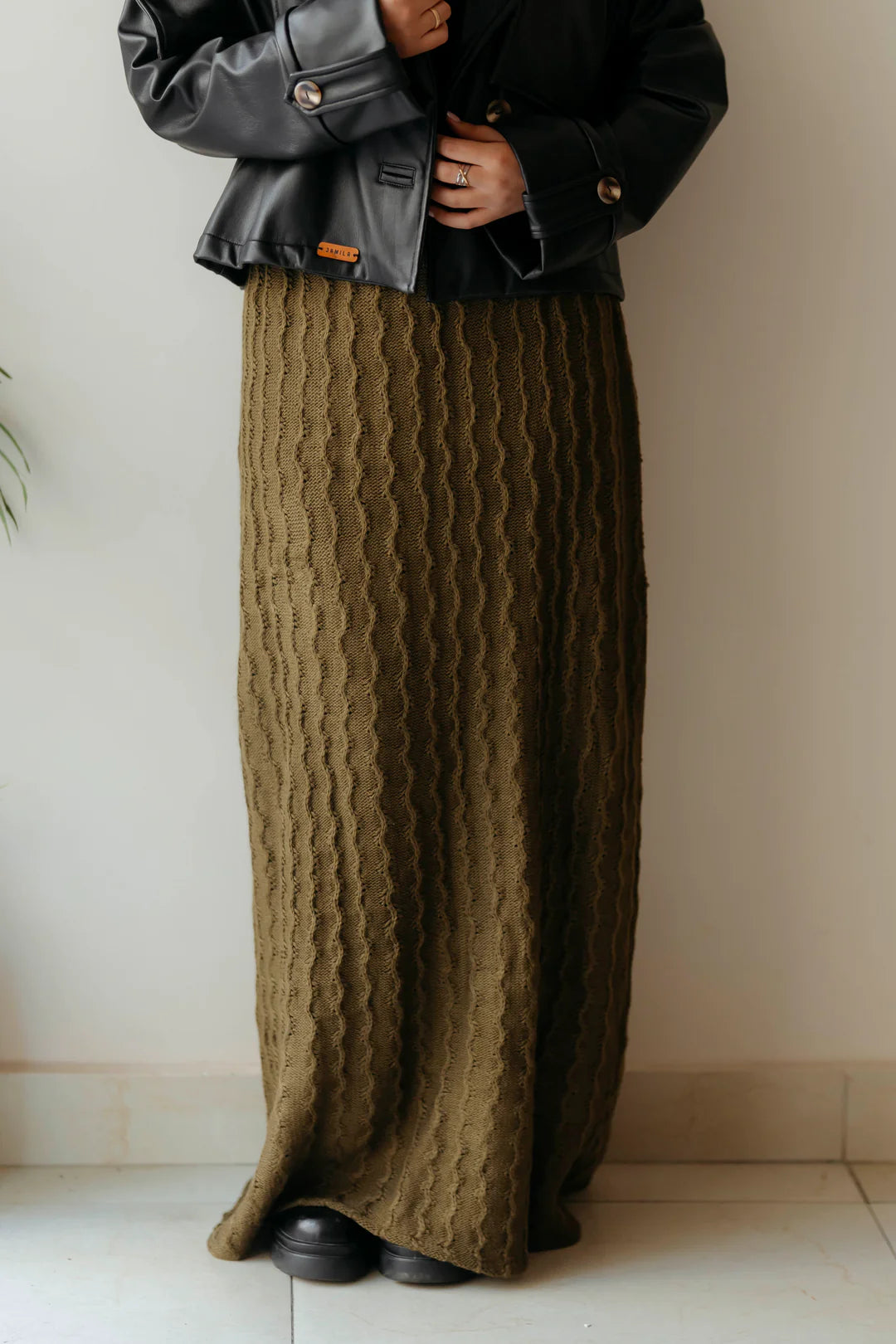 flare knit skirt - Jamila