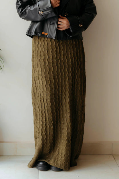 flare knit skirt - Jamila