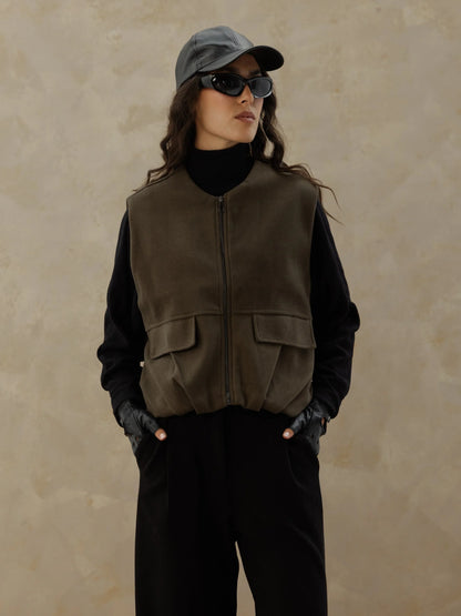 The zip up vest - ascia