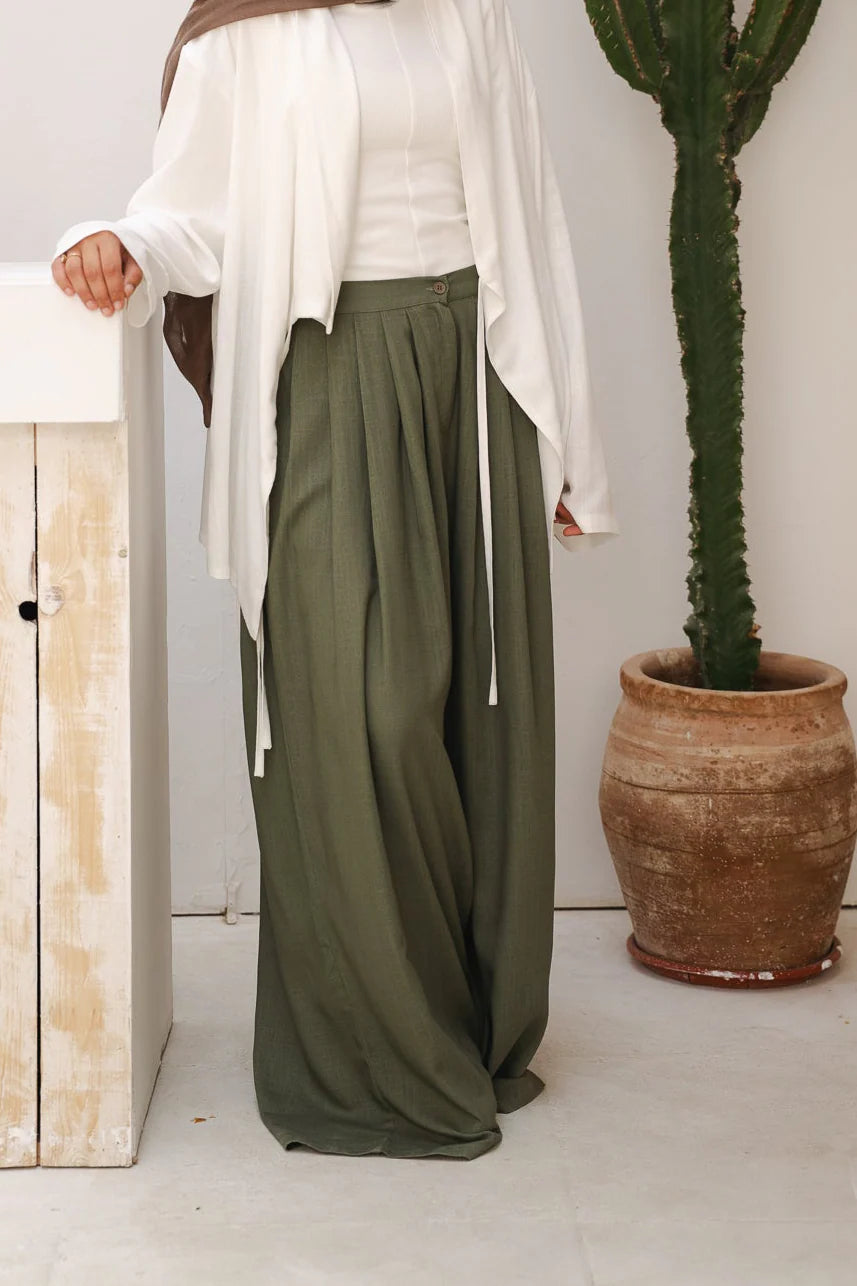 Day light linen pants - Double anne