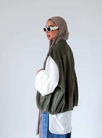 Bomber Suede Vest - Zeyylan