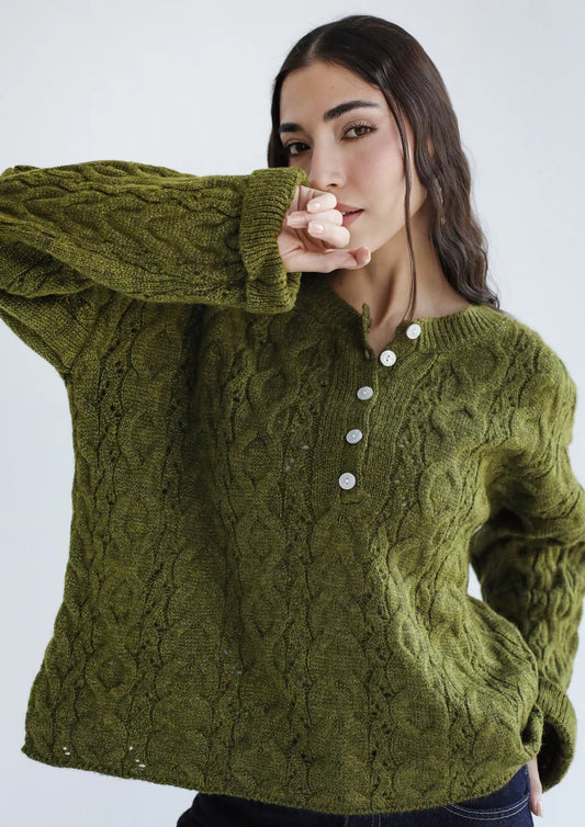 Sweet As You Knit Sweater - Amalia