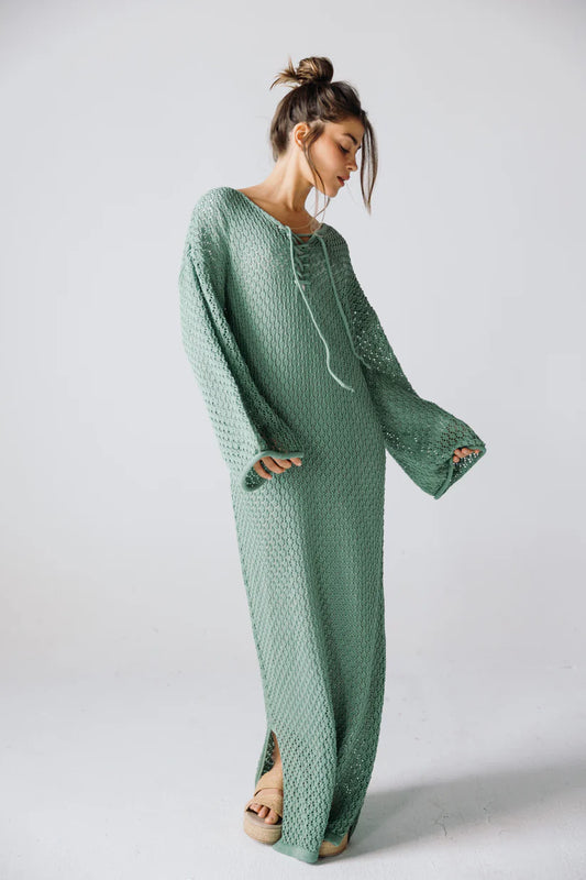 Earthy knit dress - wajad