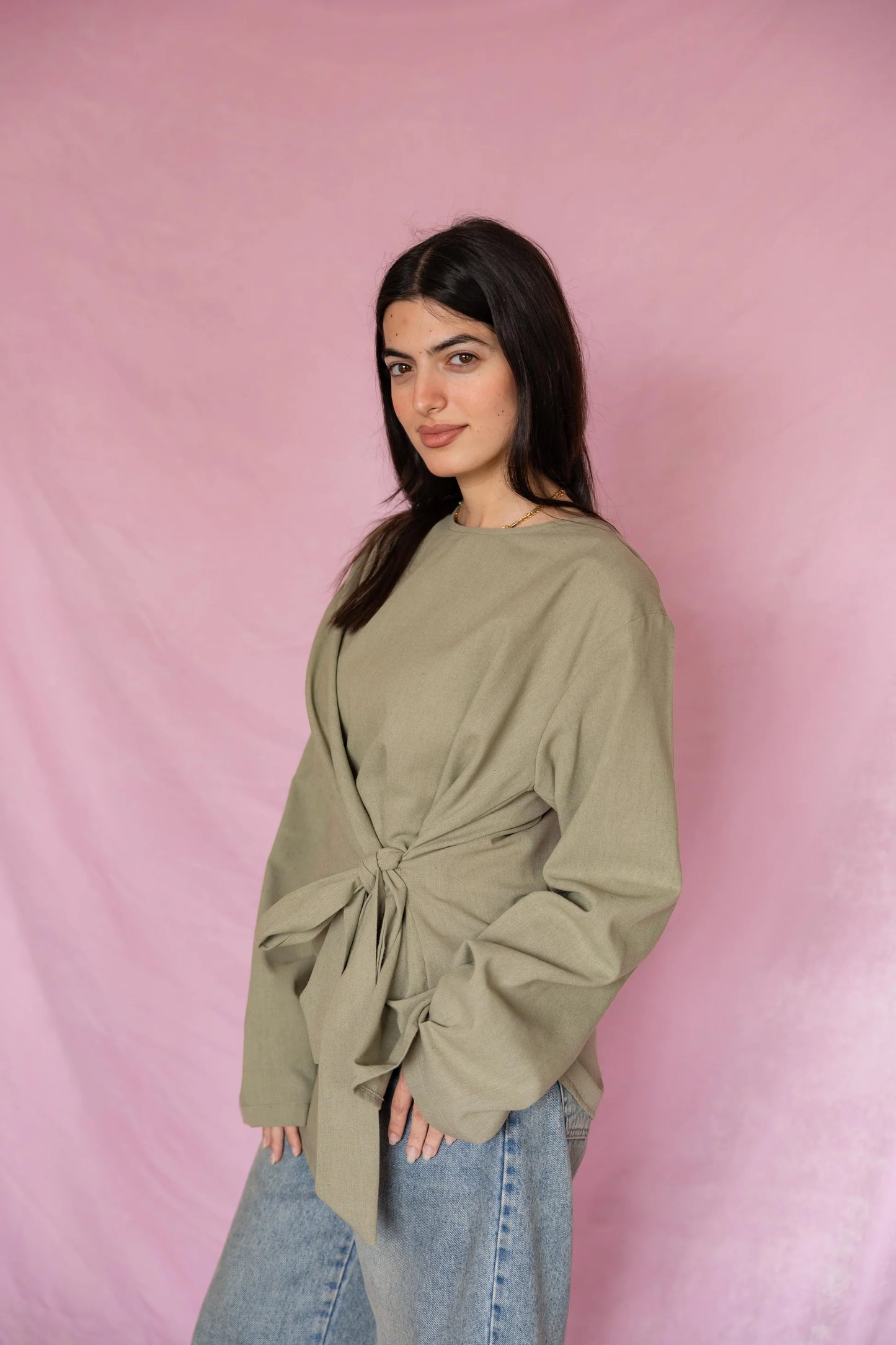 Nour side wrapp shirt - Mo basic