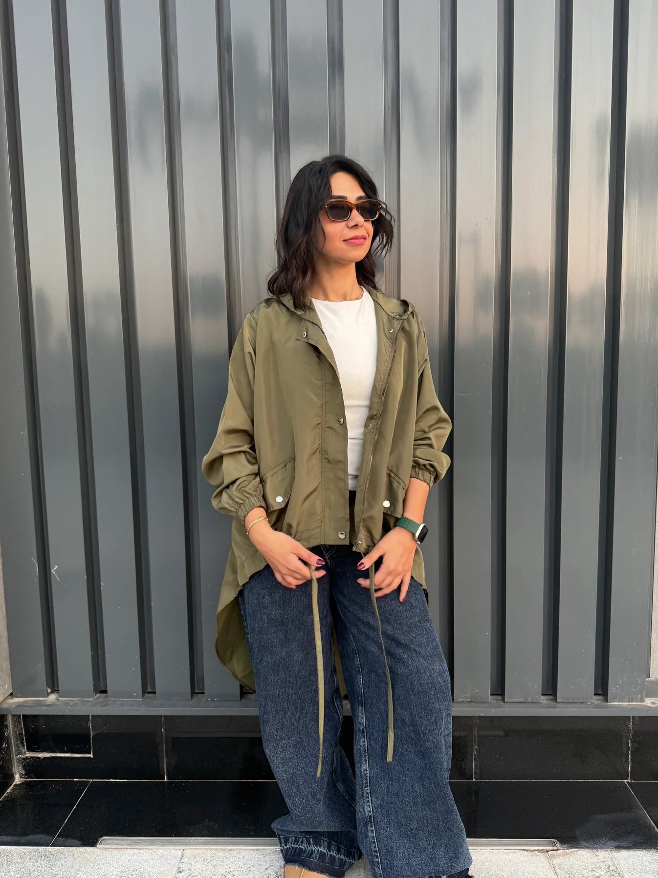 High low zipper jacket - Jeno