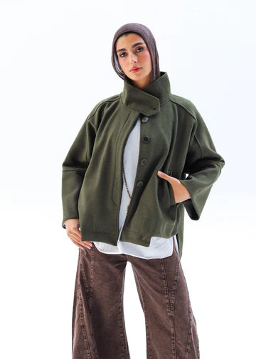 Wool High low Jacket - Zeyylan