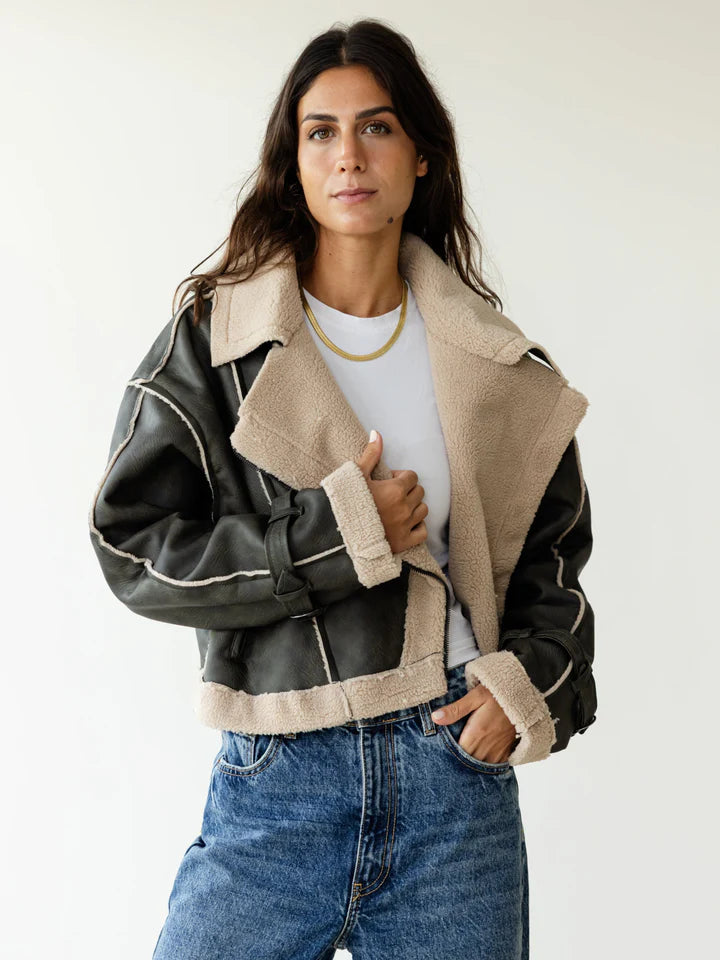 Fleece Biker Jacket - Ascia