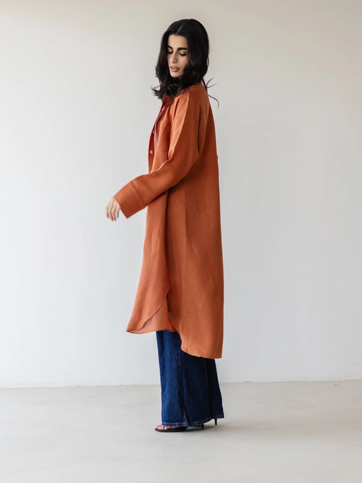 Relaxed Linen Maxi Shirt - Ascia