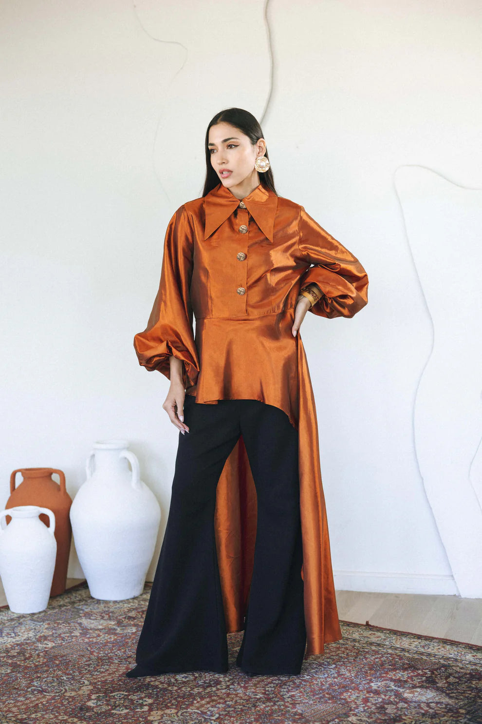 Flow taffeta top - Jeno