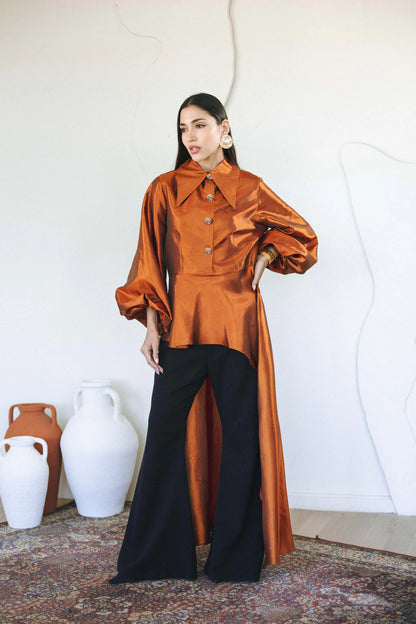 Flow taffeta top - Jeno