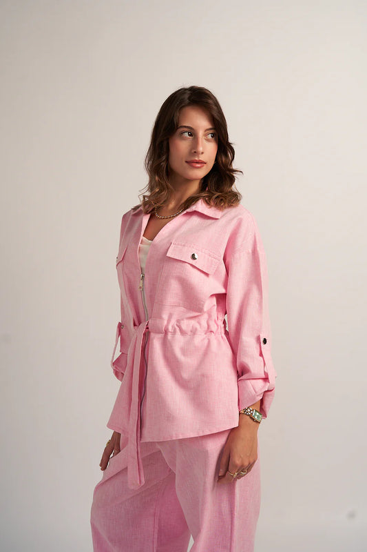 Blush Linen shirt - Auratex