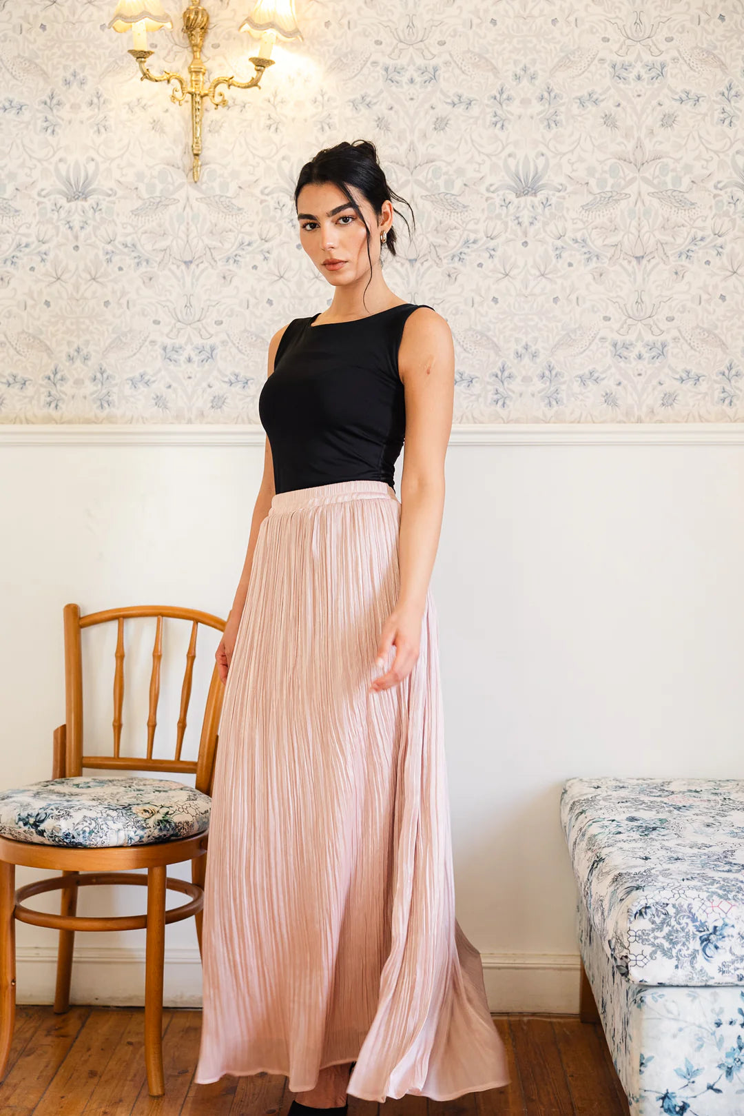 Chiffon sparkling skirt - chiffon