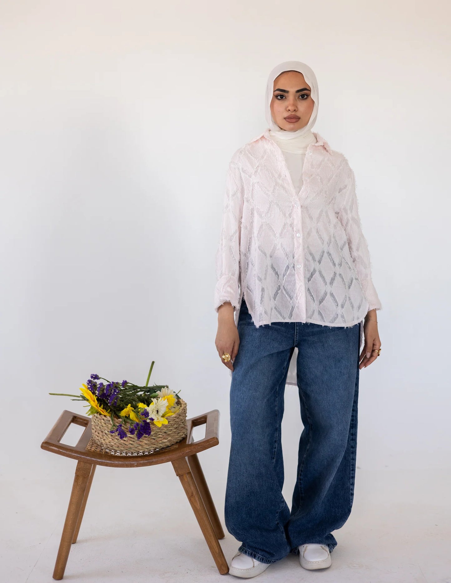 Prisma Textured Shirt - Khadija Hijab