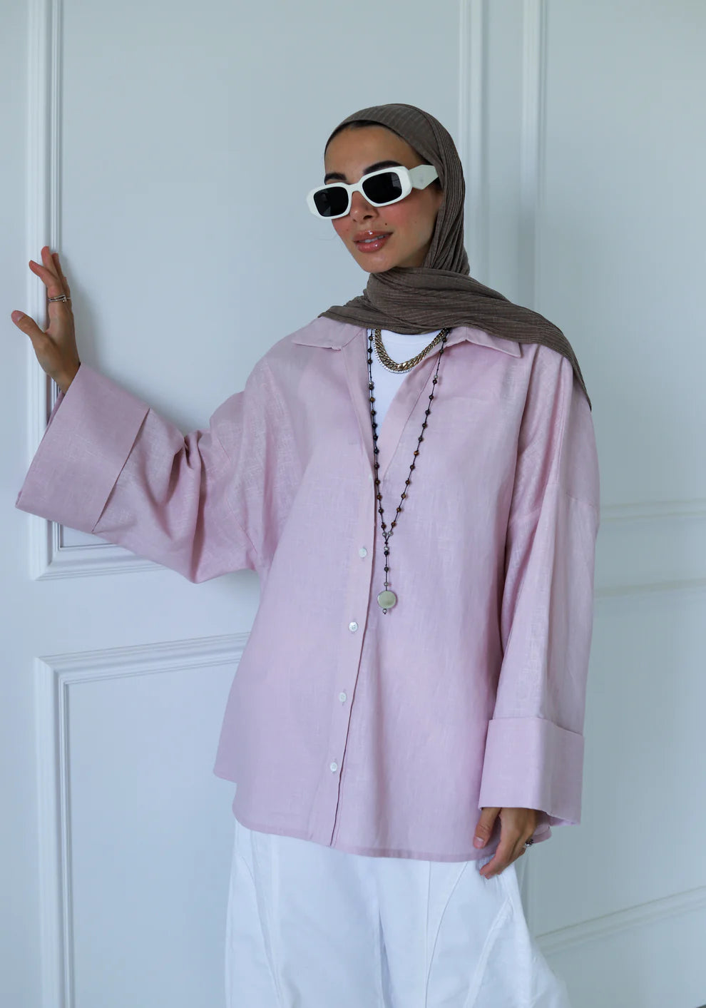 luna linen shirt - zeyylan