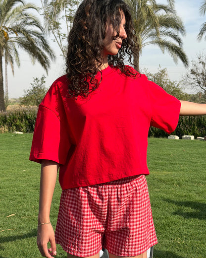 Everyday checked pj short - Chummy