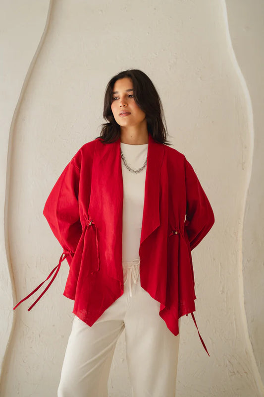 Bitter Sweet Linen Cardigan  - OBI