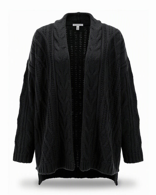 HBShop garment image: Relaxed Days Braided Cardigan - obi, Black