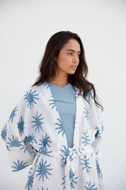 Soleil Linen kimono - Le maillot