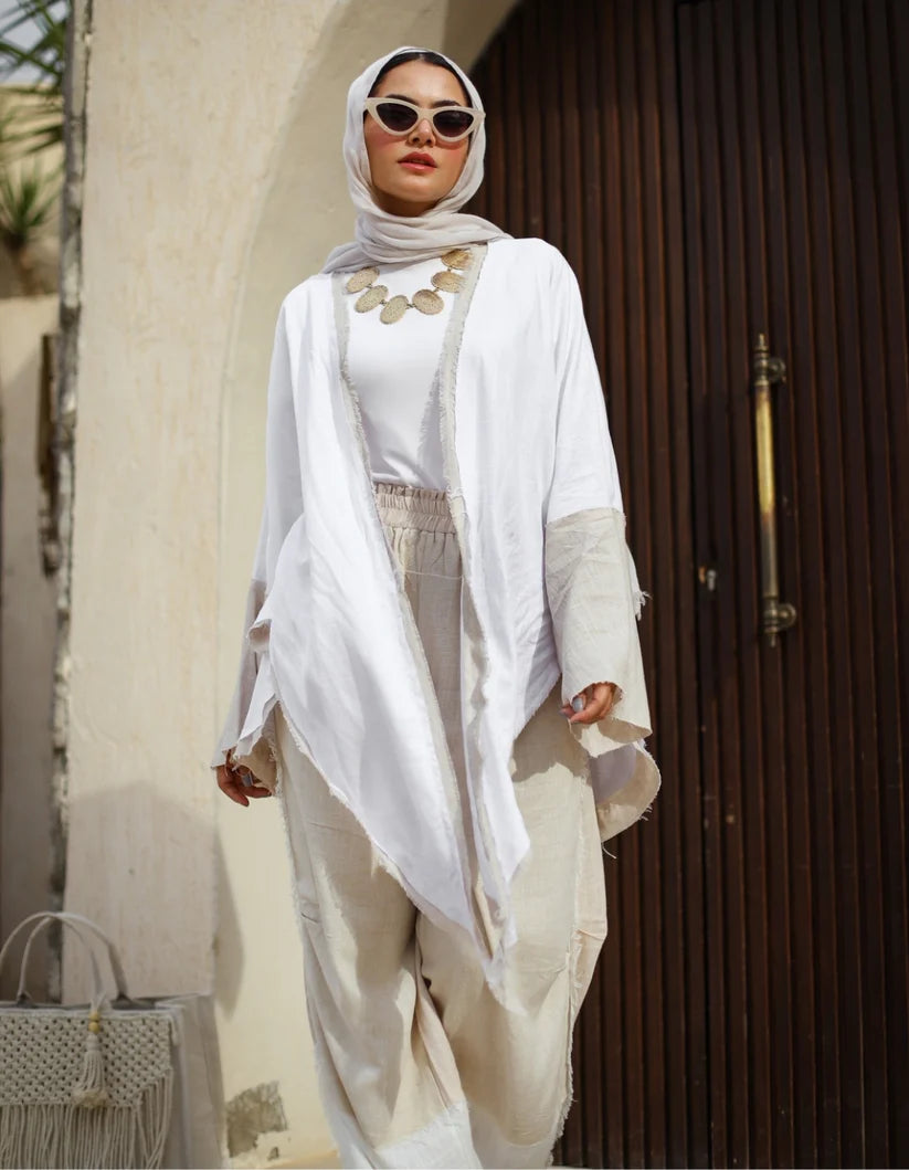 Multiway bicolor Linen (Top) - Taji