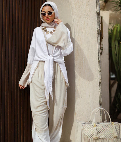 Multiway bicolor Linen (Top) - Taji