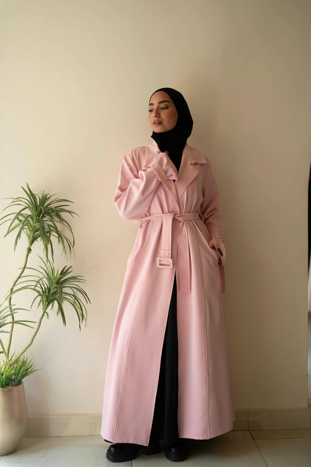 Pleated trench coat - Jamila