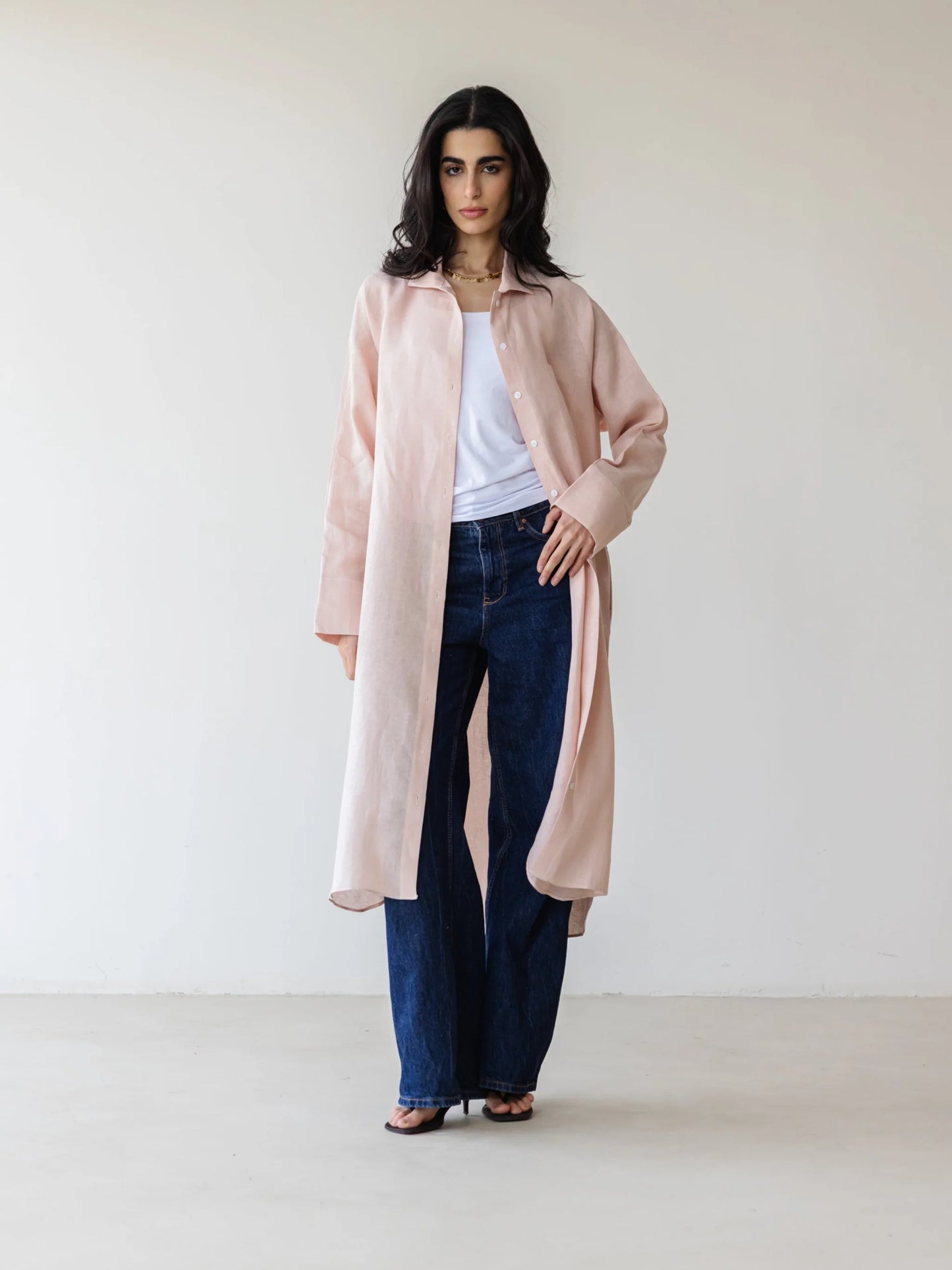 Relaxed Linen Maxi Shirt - Ascia