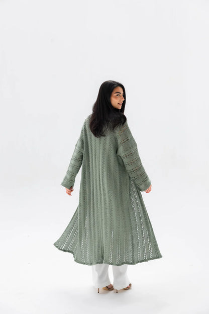 Softline Knit Cardigan - Peach and mint