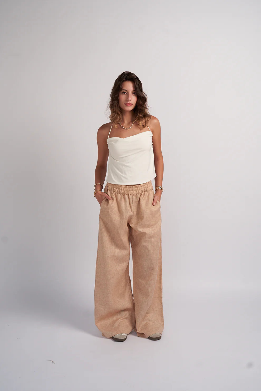 Sand Linen Pants - Auratex