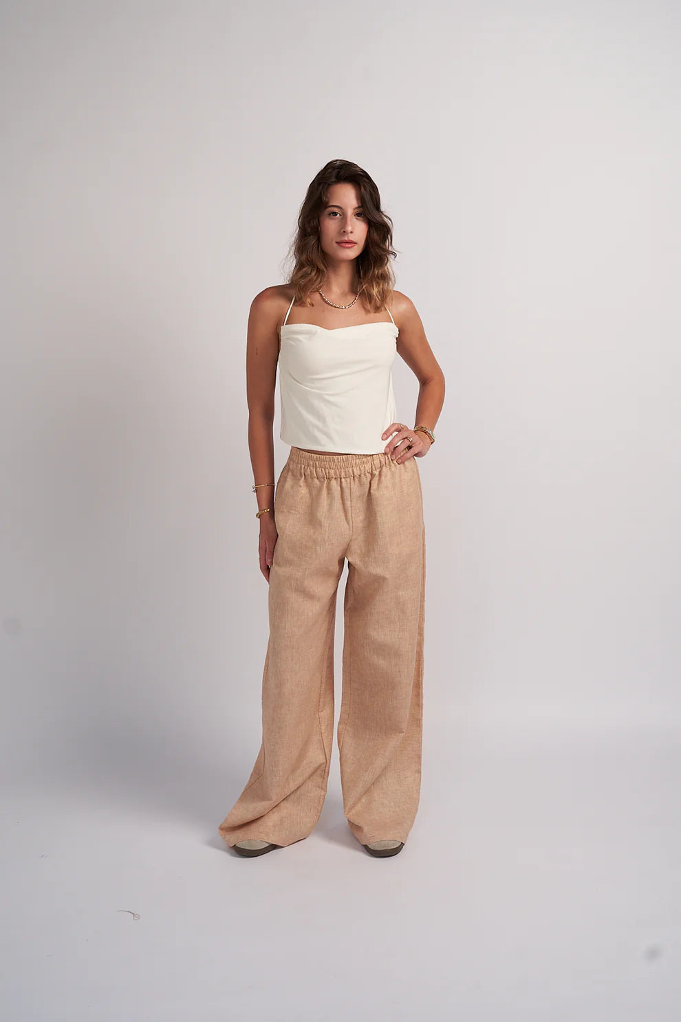 Sand Linen Pants - Auratex