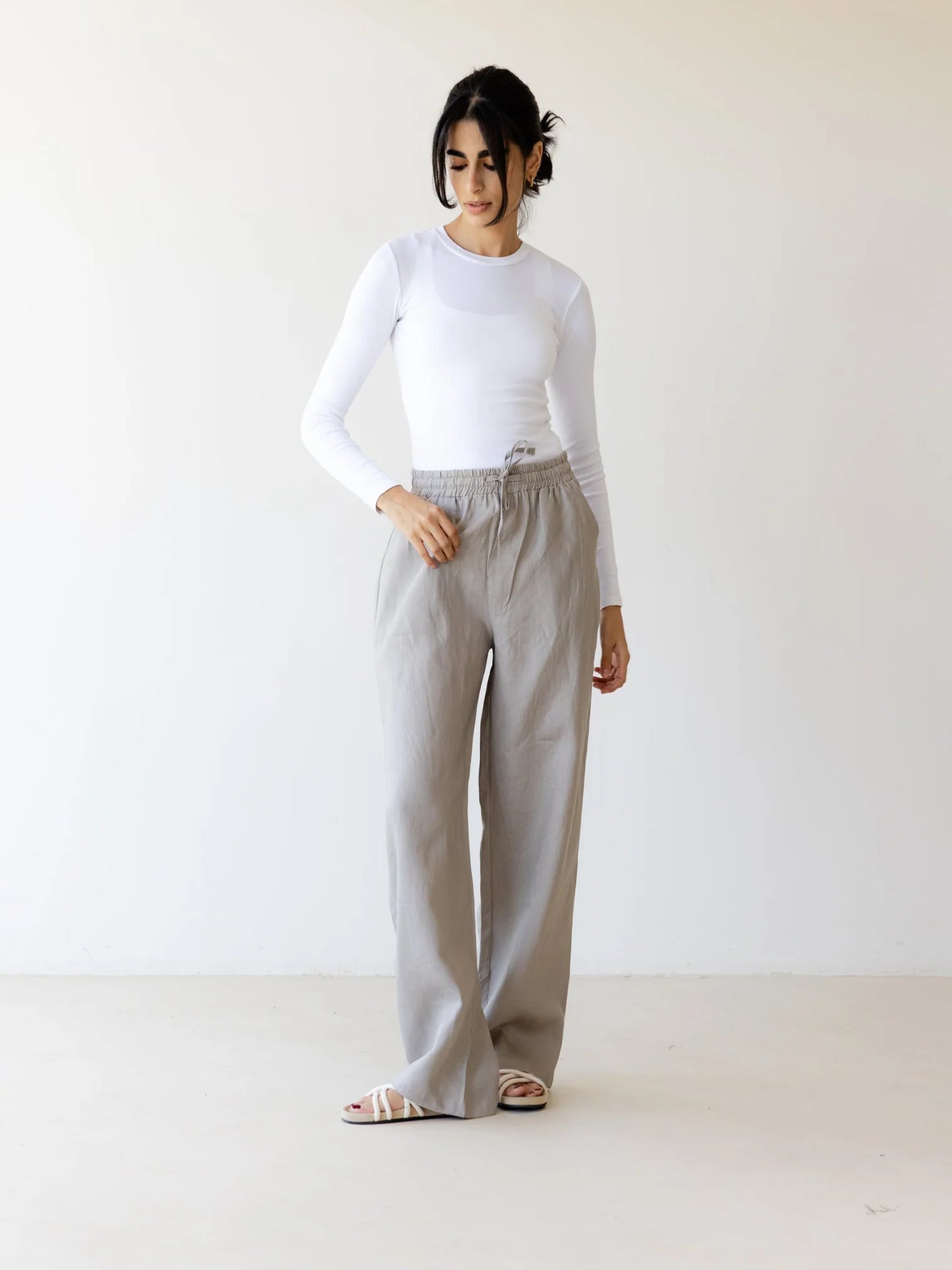 Basic linen pantss - Ascia