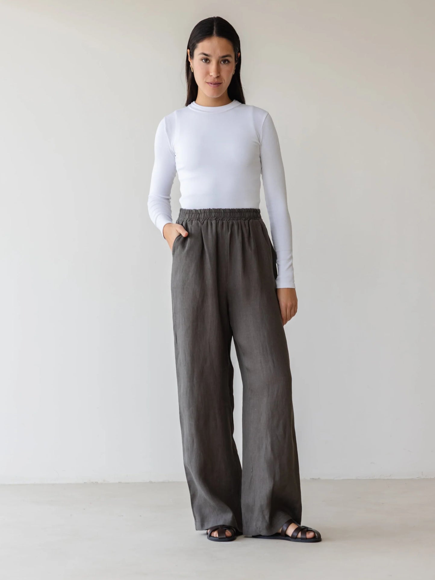 Basic linen pantss - Ascia