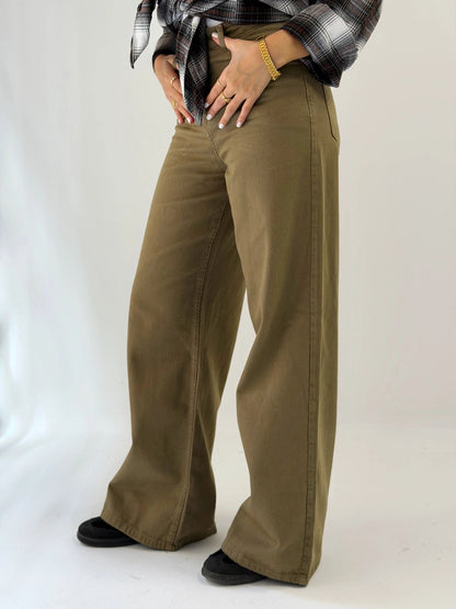 Straight Leg Jeans - AB Essentials-3XL-Olive
