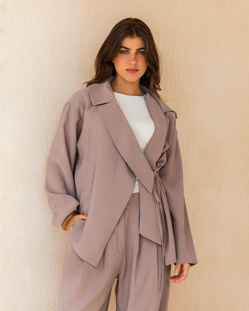 Draped Tailored Set - Tamaa