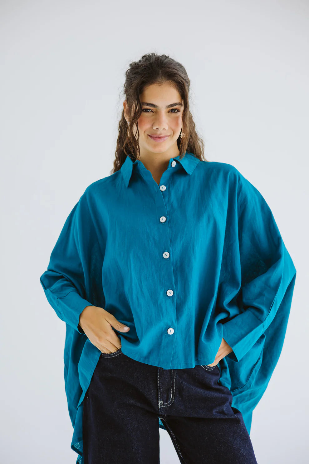 Linen cape - Amalia