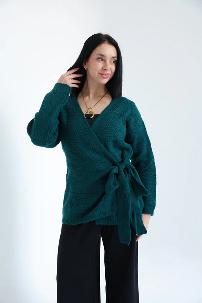 Knitted wrap top - Sara salama