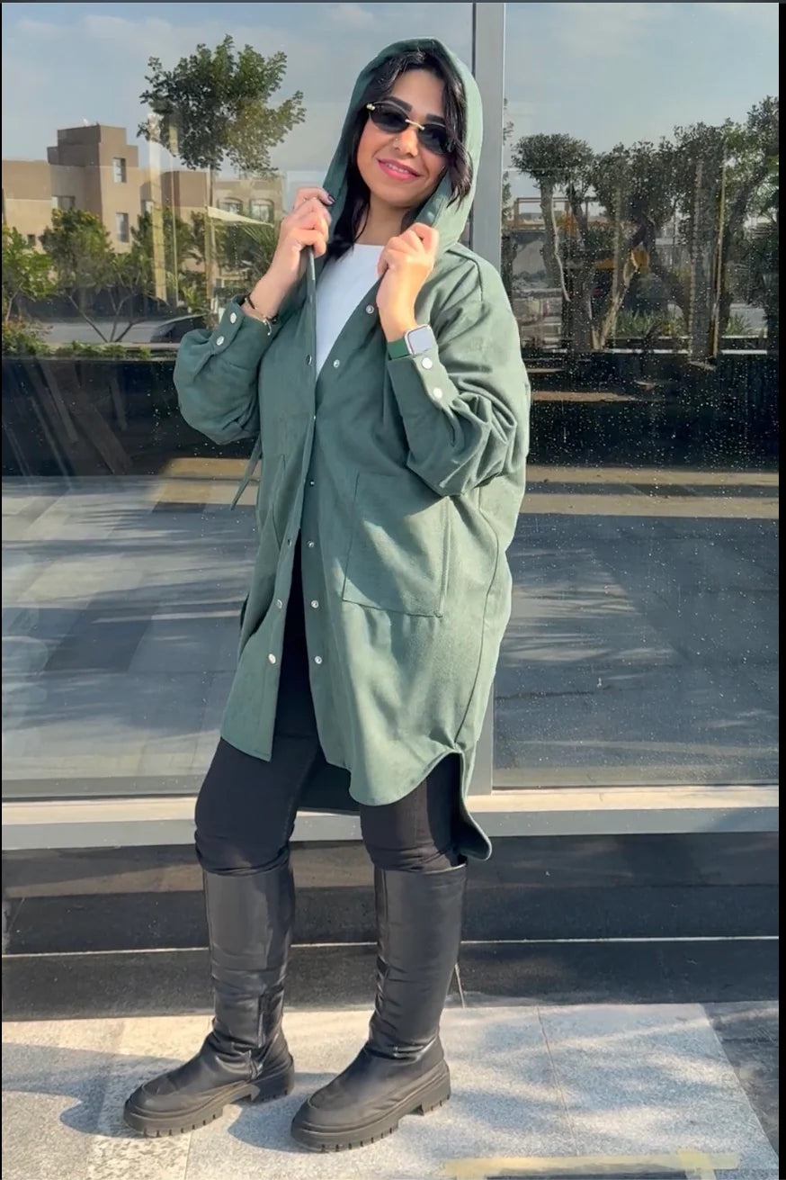 The striped suede oversized shirt - Jeno