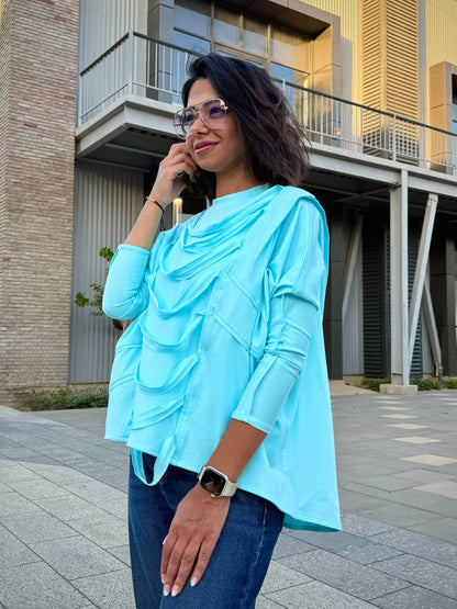 Ruched cotton top - Jeno
