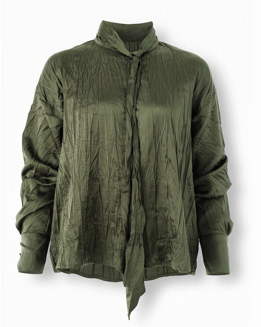 HBShop garment image: The anne top - Double Anne, Olive