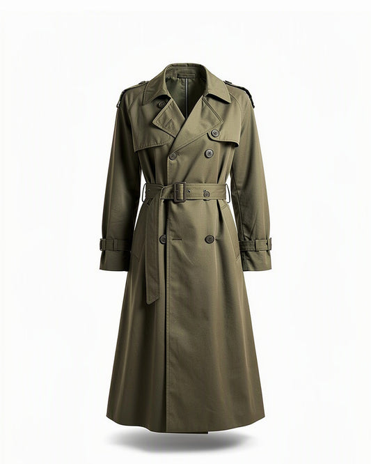 HBShop garment image: The Classic edit trench coat-NK, Olive
