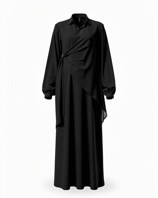 HBShop garment image: The knotted grace abaya - Modesty Abaya