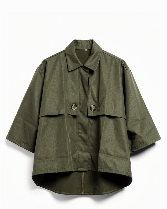 HBShop garment image: Trendy coat - Dalia Omar, Olive