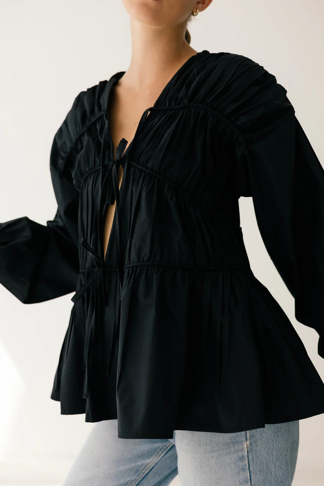 Bloom Midnight Sleeve top - NOTCH