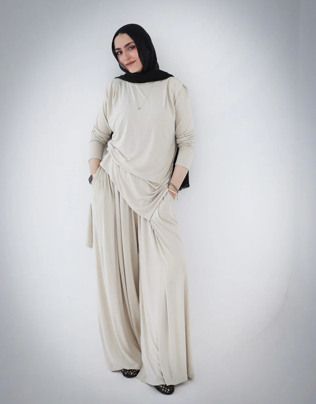 Draped Cotton Set - Sara salama