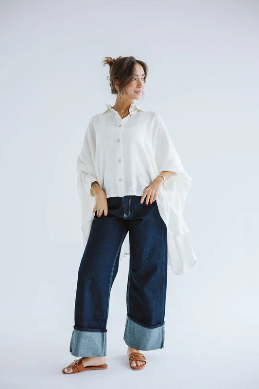 Giving joy linen cape - Amalia